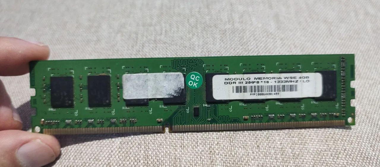 Memória ram wse 4gb ddr 3