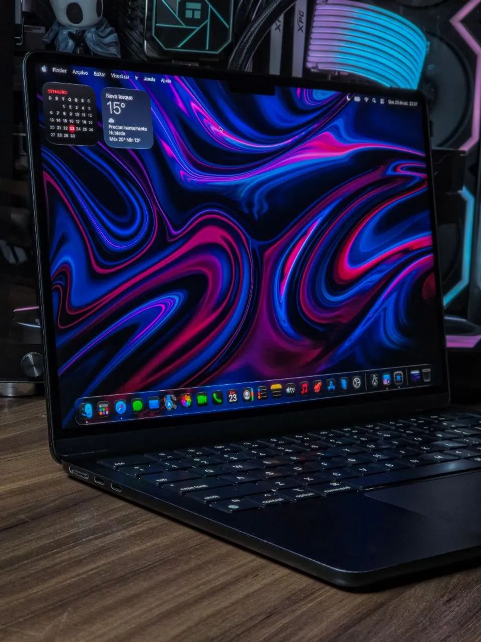 MacBook Air M2 Midnight 512GB SSD, 8GB RAM - Novo completo