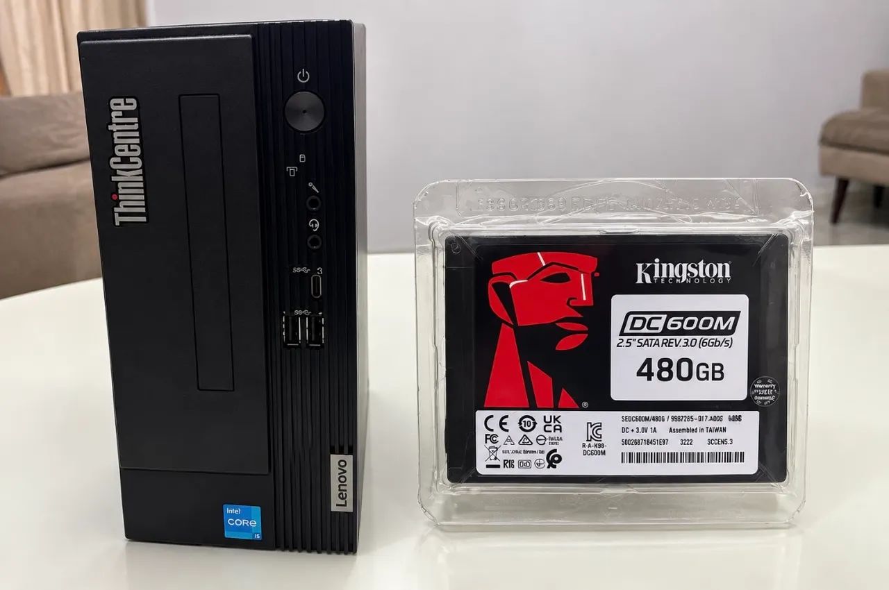 CPU LENOVO e SSD 480gb KINGSTON