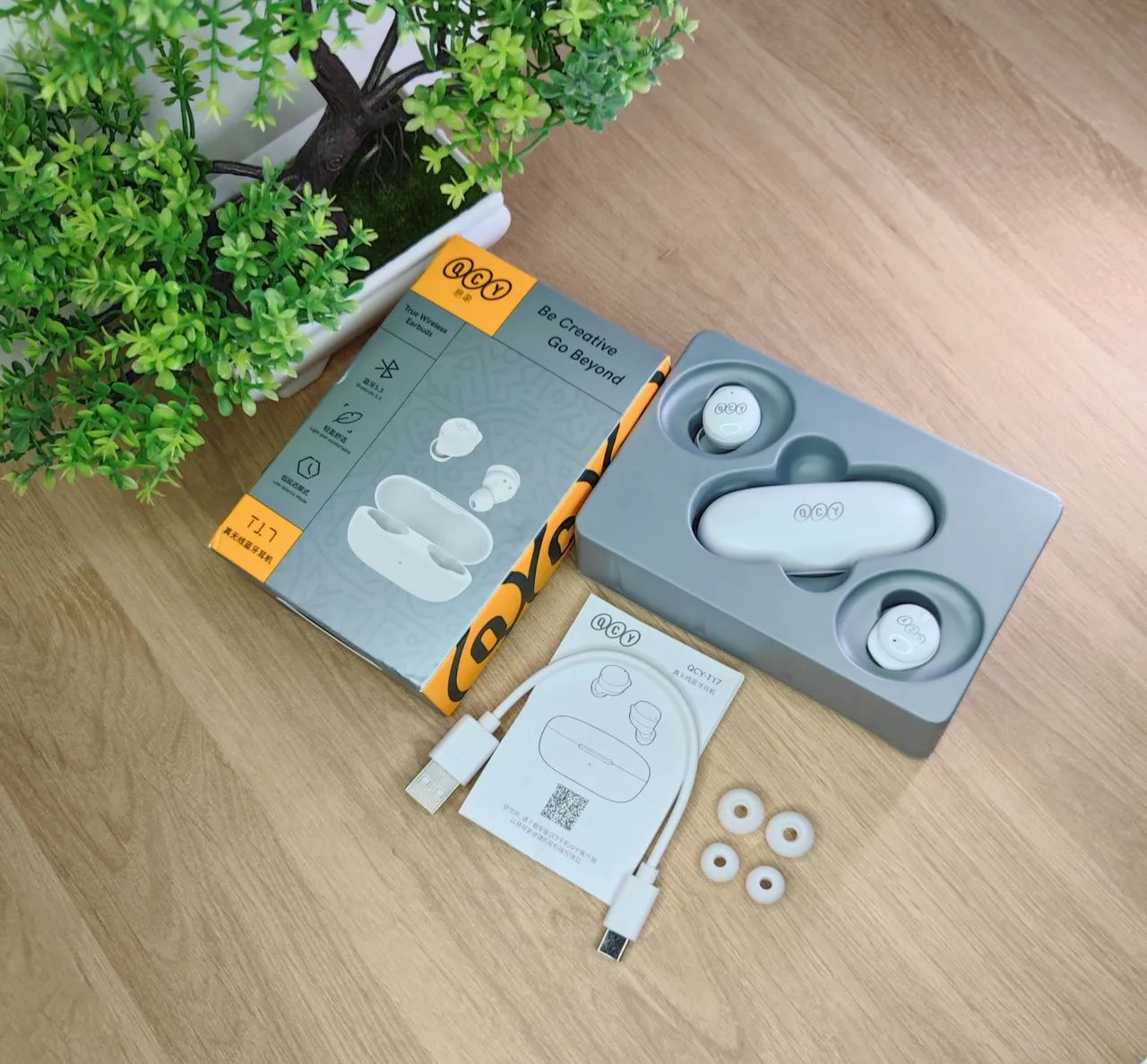 Fone Qcy T17 Bluetooth Modo Game bateria ate 7.5hr original - Foto 2