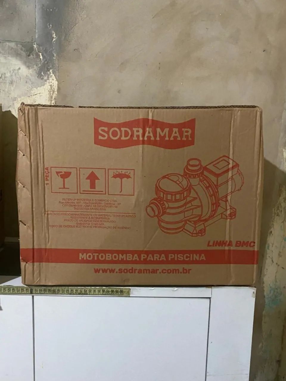Kit Piscina Sodramar NOVO (Filtro FM-36 + Bomba BMC-33) Nunca Usado - Foto 5