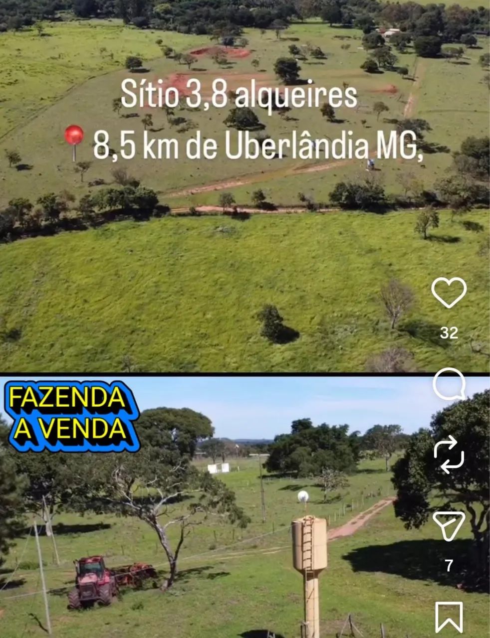 Sítio próximo Uberlândia apenas 8km de distância 