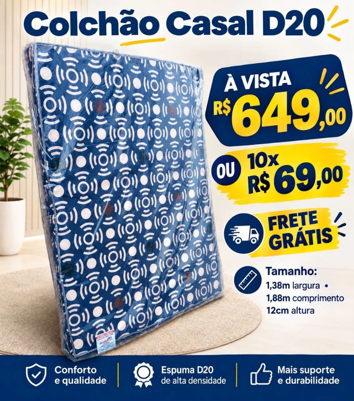 Super Oferta Do Dia de Colchão de Casal DN-20