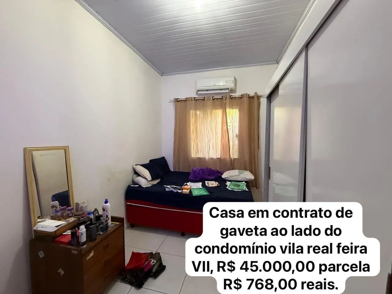 Casa no feira VII ao lado do condomínio  vila real contrato de gaveta - Foto 3