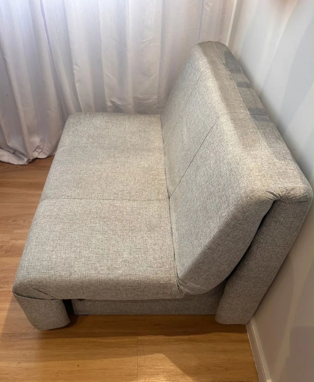 SOFÁ-CAMA 2 LUGARES BOYD Cinza Claro