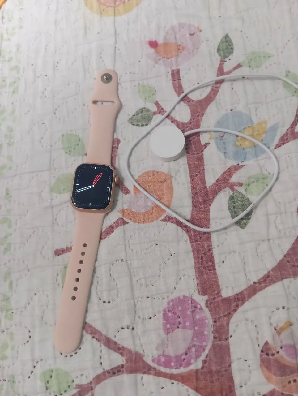 Relógio smartwatch gs9 mini rosa