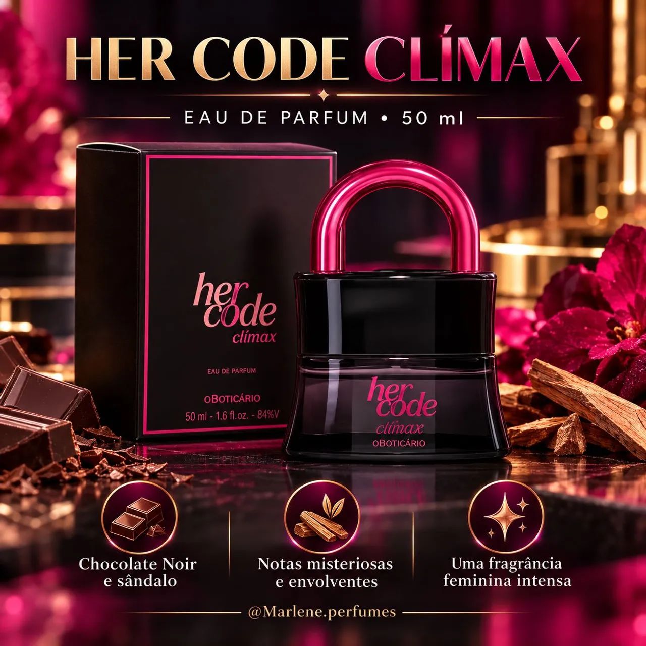 Her Code Climax Eau de Parfum O Boticário 