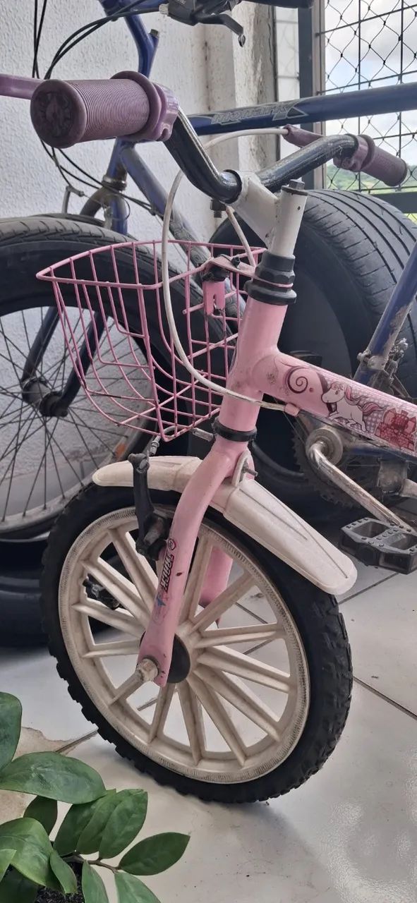 Bicicleta infantil aro 12 Rosa/Lilás  - Foto 5