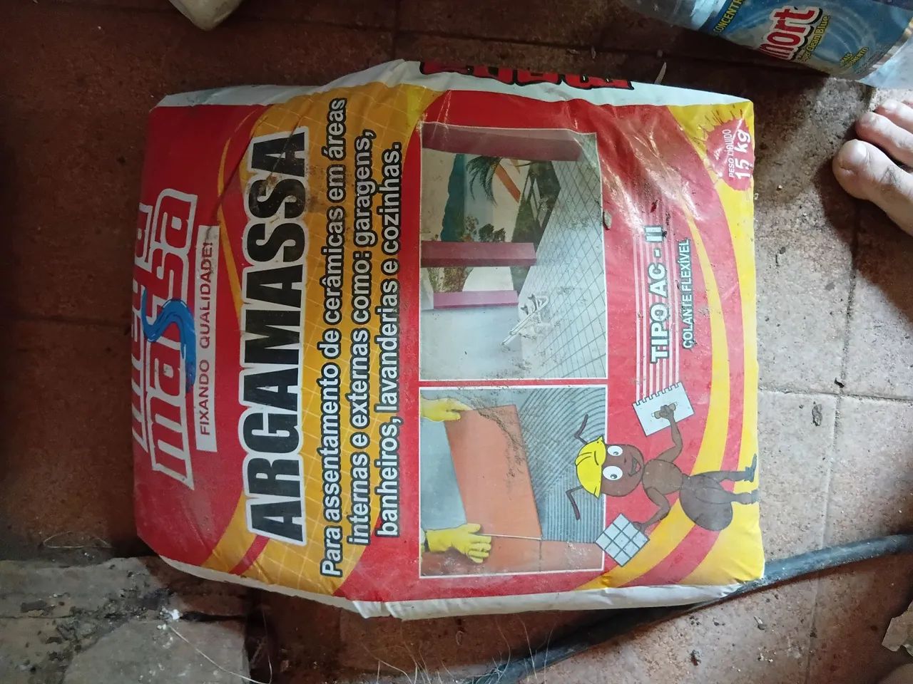 Argamassa para construção civil