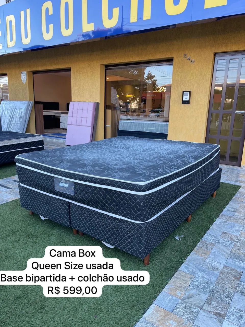Cama box Casal QUEEN GAZIN COM COLCHÃO E BASE - Entrego!  - Foto 3