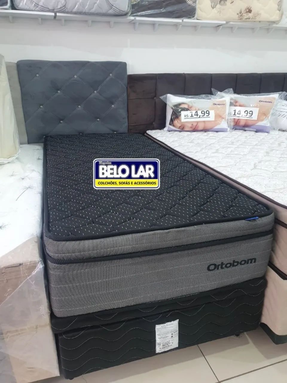 Cama Solteiro Confort Black - Foto 2