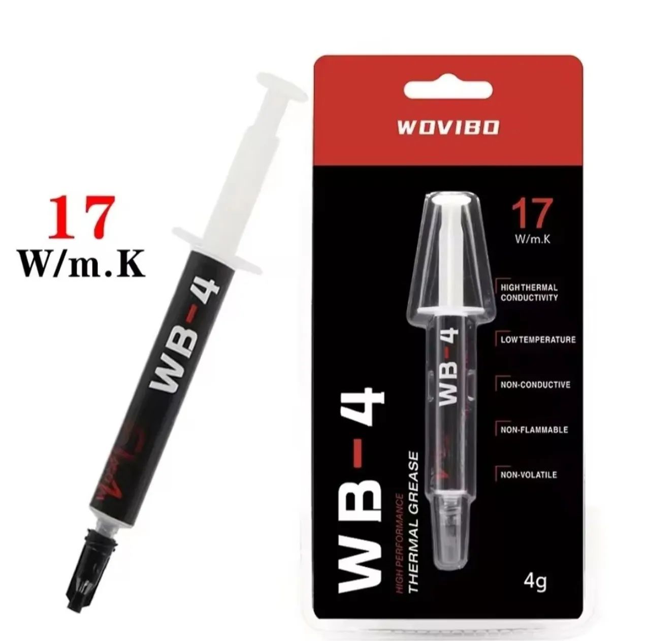 Pasta Térmica Wovibo WB-5 17W/M.K 4g - Foto 2