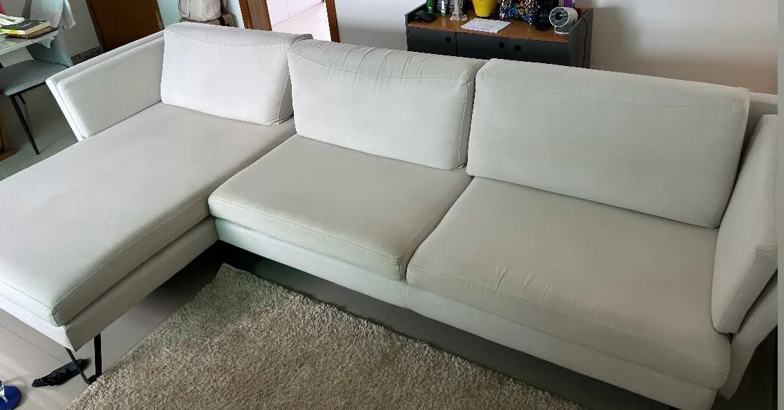Vendo Sofá Linho 4 lugares  - Foto 2