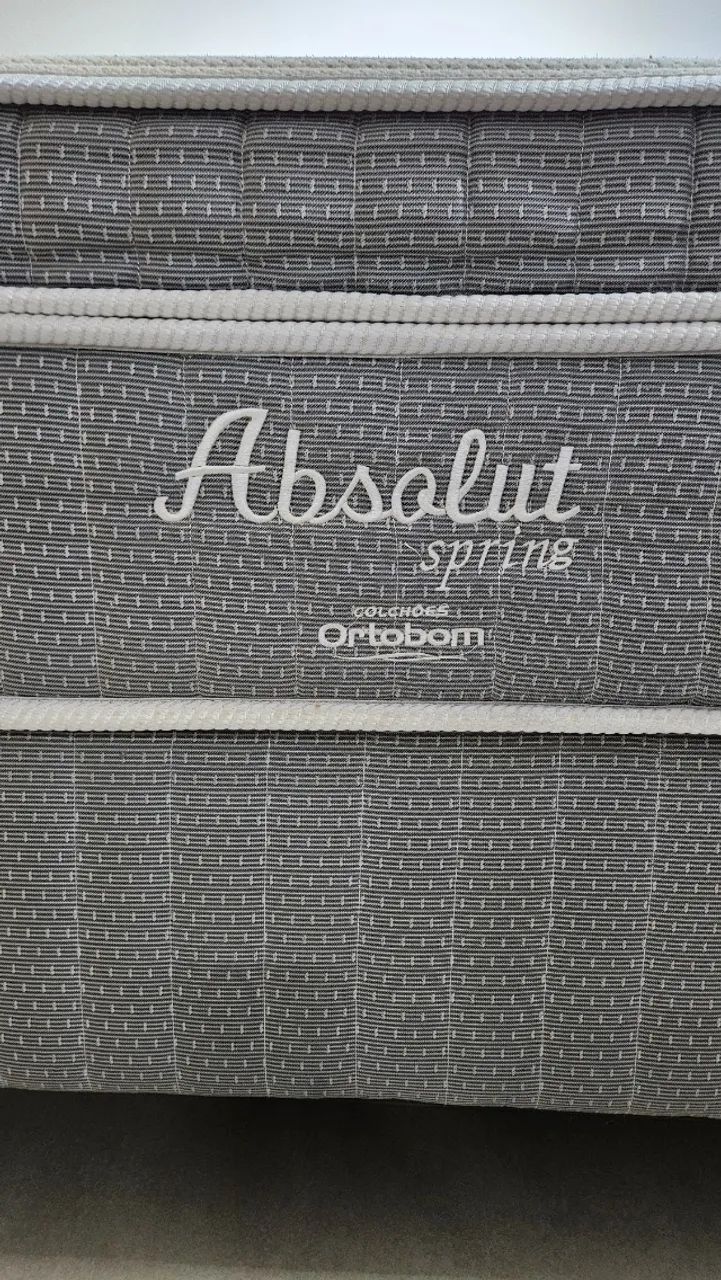 Cama Box + Colchão Ortobom Absolut Spring Casal - Foto 3