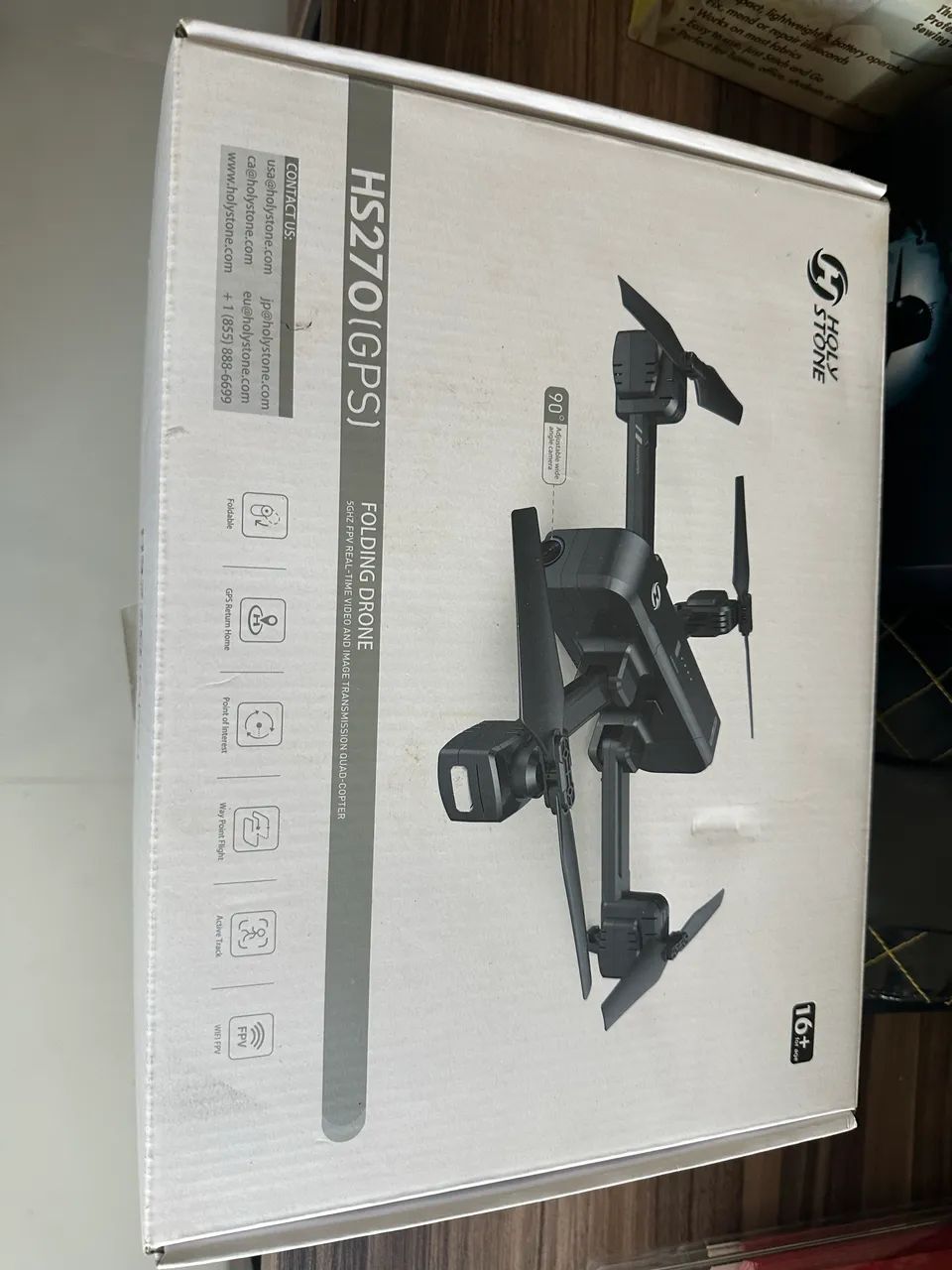 DRONE Holy Stone HS270 GPS 2.7K Drone with FHD FPV Camera Live Video...