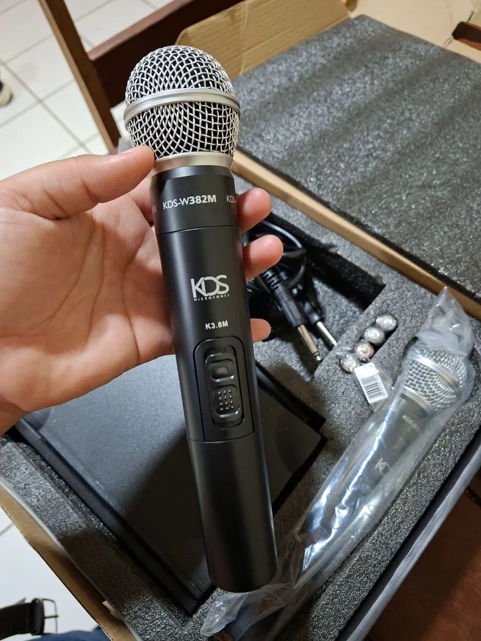 VENDE-SE MICROFONE DUPLO KDS - Foto 4