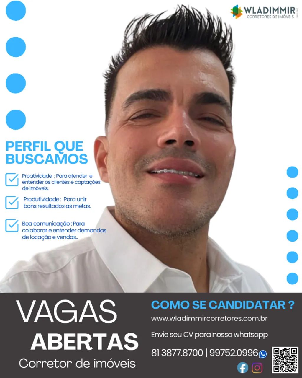 Vaga para corretores de imóveis