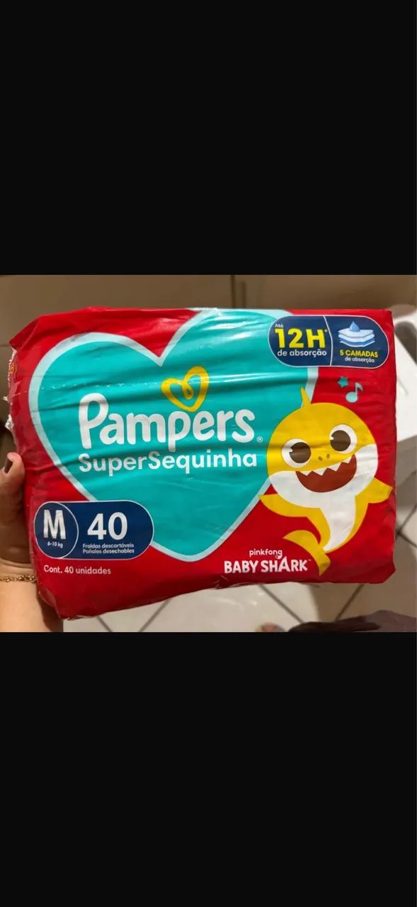 Fralda Pampers Supersequinha M