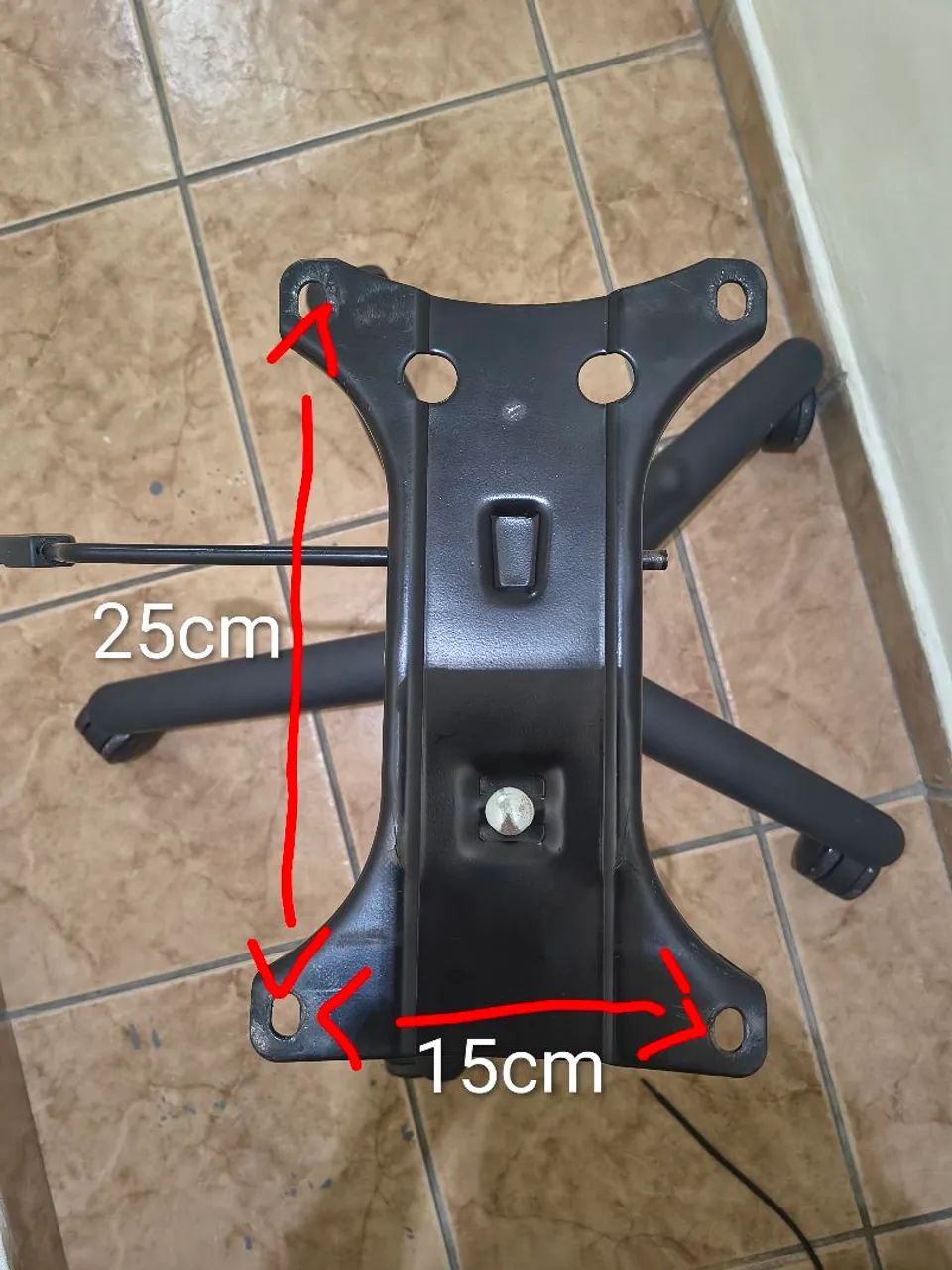 Base com pistão para cadeira giratória e flange - Foto 4