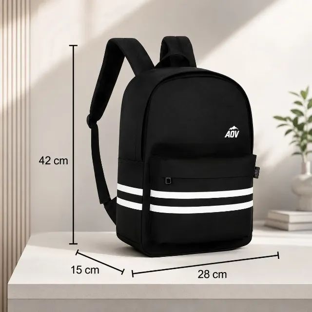 Mochila Juvenil Adventeam Preto MS47814AV Luxcel - Foto 2