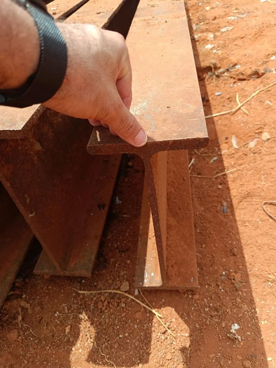 Vigas de ferro 