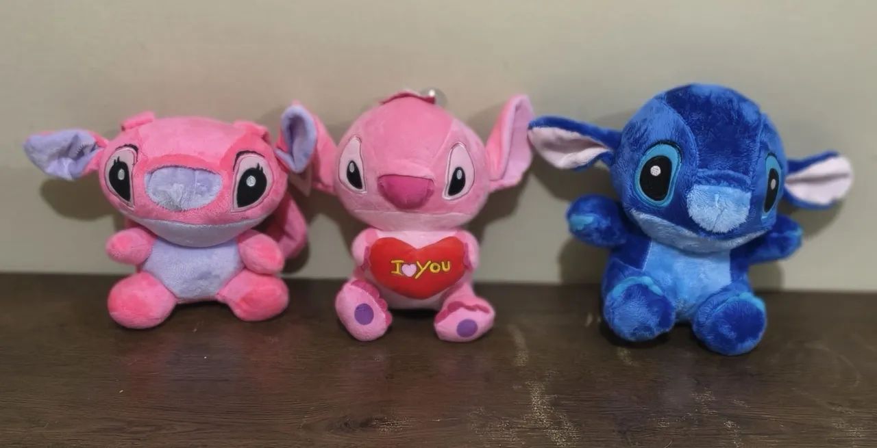 Pelúcias do Stich e Angel - Brinquedos e Jogos - Sapiranga-Coité
