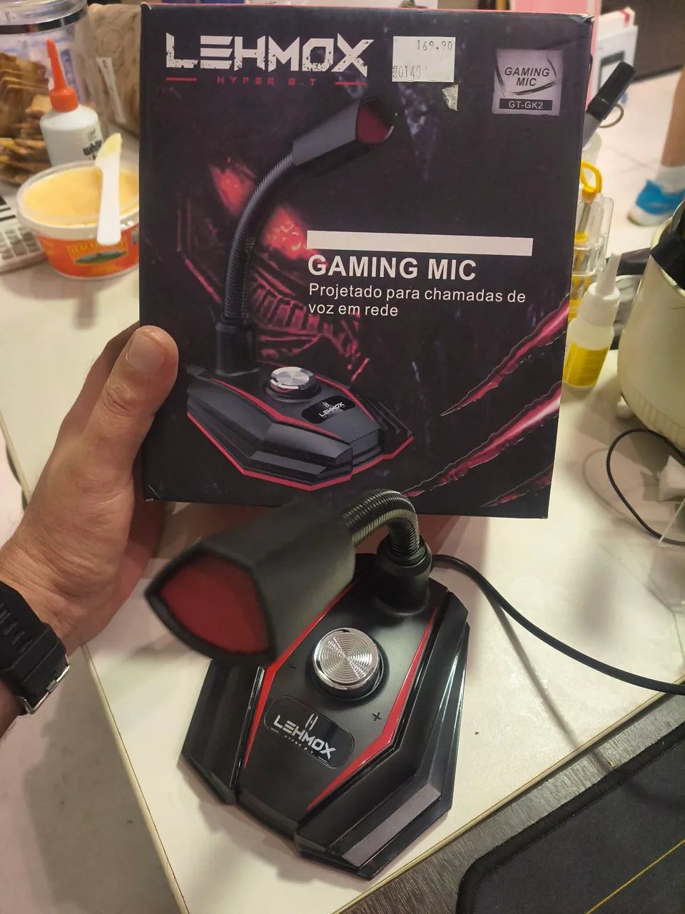 Microfone gamer para Pc e notebook 
