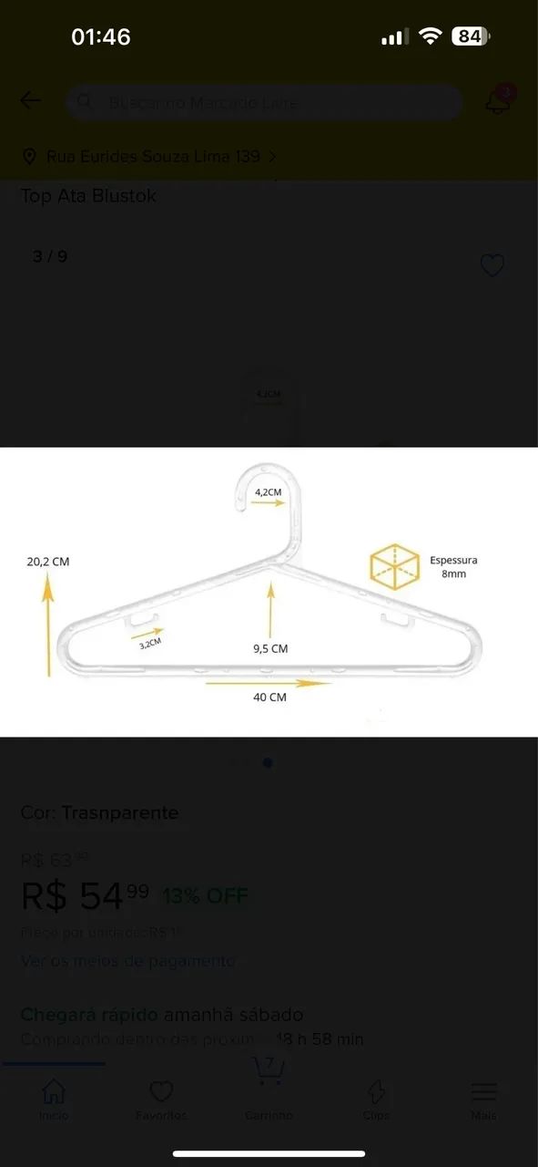 Cabide acrílico 64962153042563121