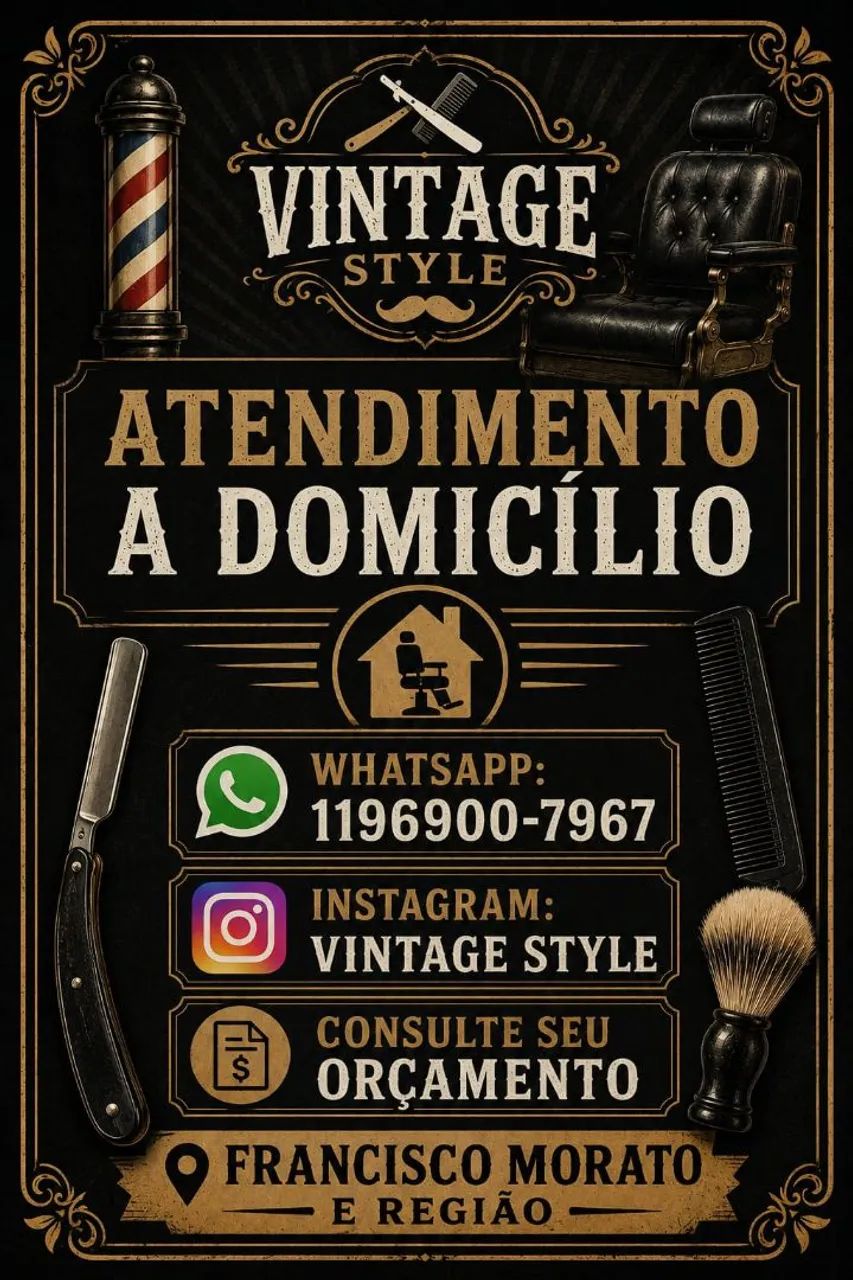 BARBEARIA A DOMICÍLIO!!