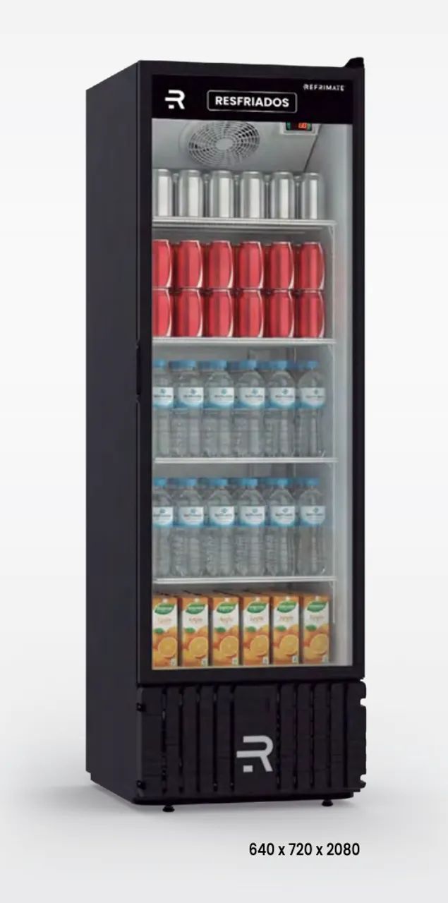 Cooler Multiuso Preto Fundo Branco Refrimate VCM570PV Porta Vidro 