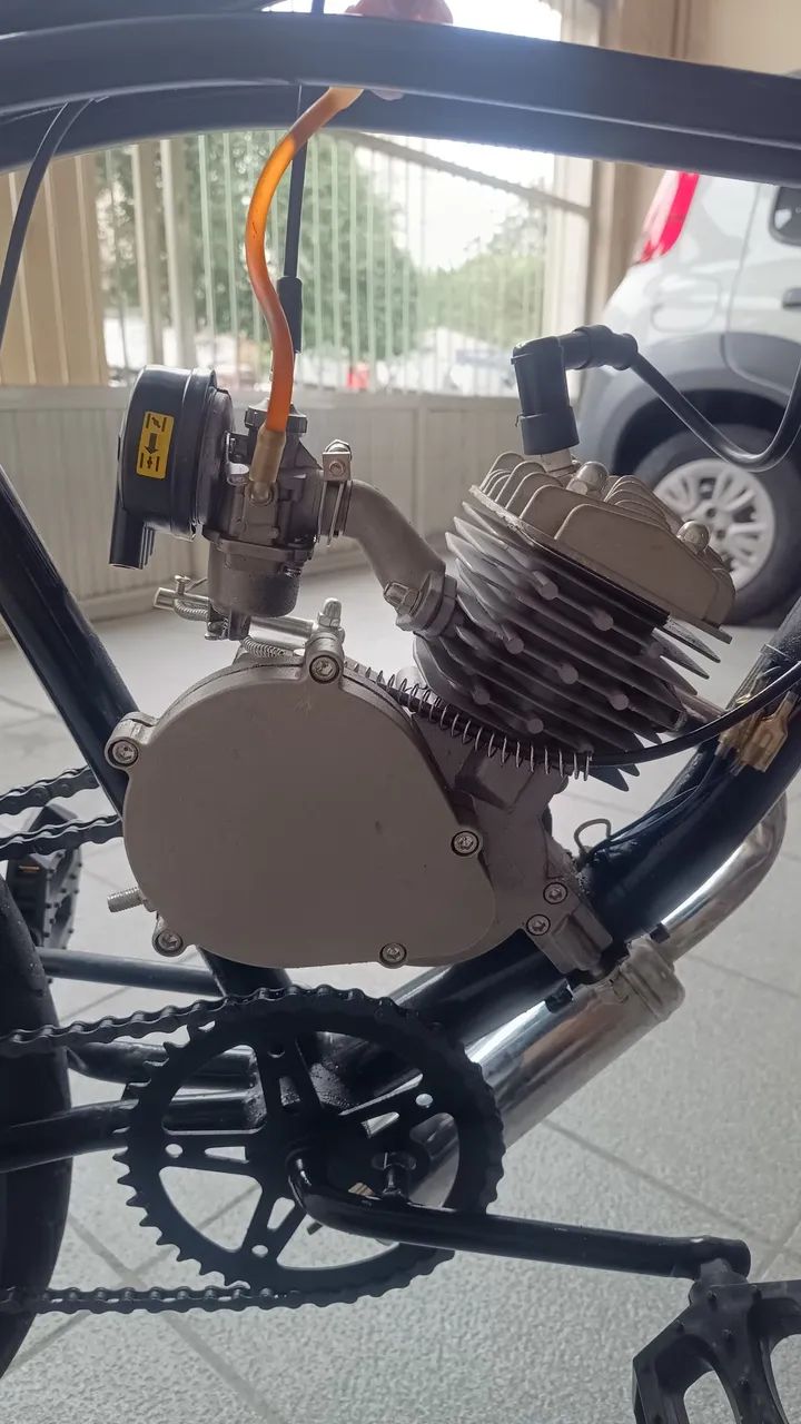 BICICLETA MOTORIZADA USADA SOMENTE 5 VEZES!!!! - Foto 3