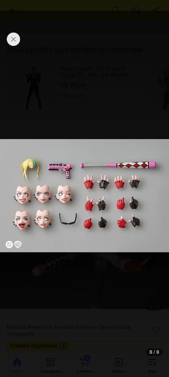 Harley Quinn Revoltech - Original (Lacrado) - Foto 4