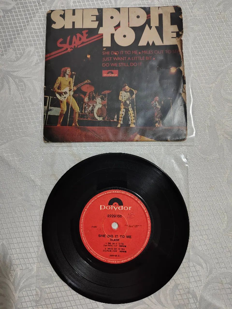 Compacto Slade - She Did It To Me (Polydor, 1975) Vinil 7"