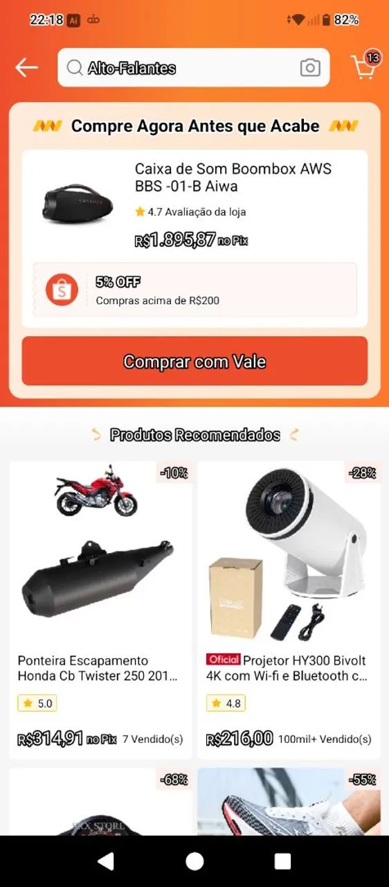Vendo esta caixa bombox da Aiwa nova na caixa com nota fiscal de compra em mãos.