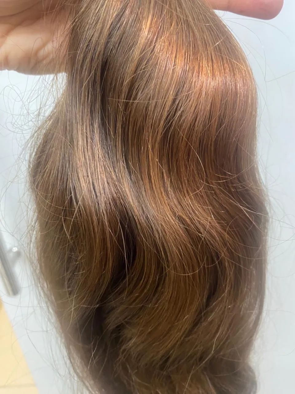 VENDO CABELO VIRGEM LOIRO PUXADO PARA RUIVO 50CM - Foto 2
