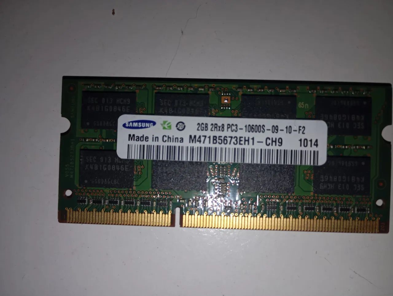 Memória ram de notebook DDR3 2Gb