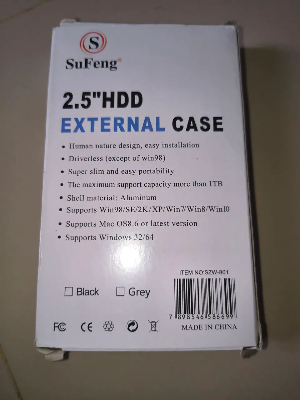 2.5 HDD external case USB 