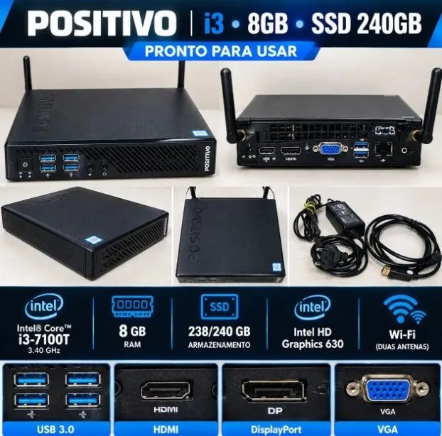 MINI PC POSITIVO  INTEL CORE  i3 7100T