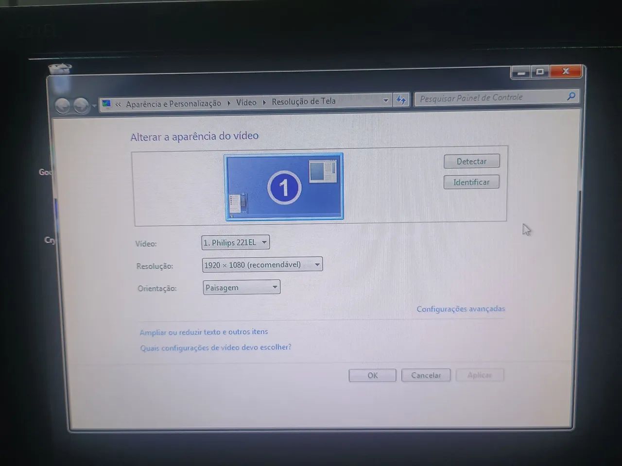 monitor Philips de 22 polegadas