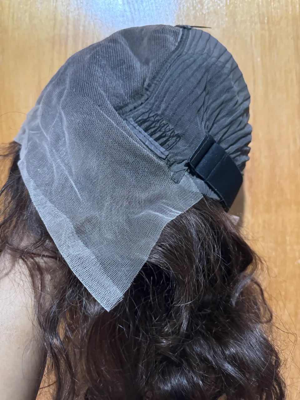 Peruca Front Lace Cabelo Humano 50cm Ondulada Premium - Nova - Foto 4
