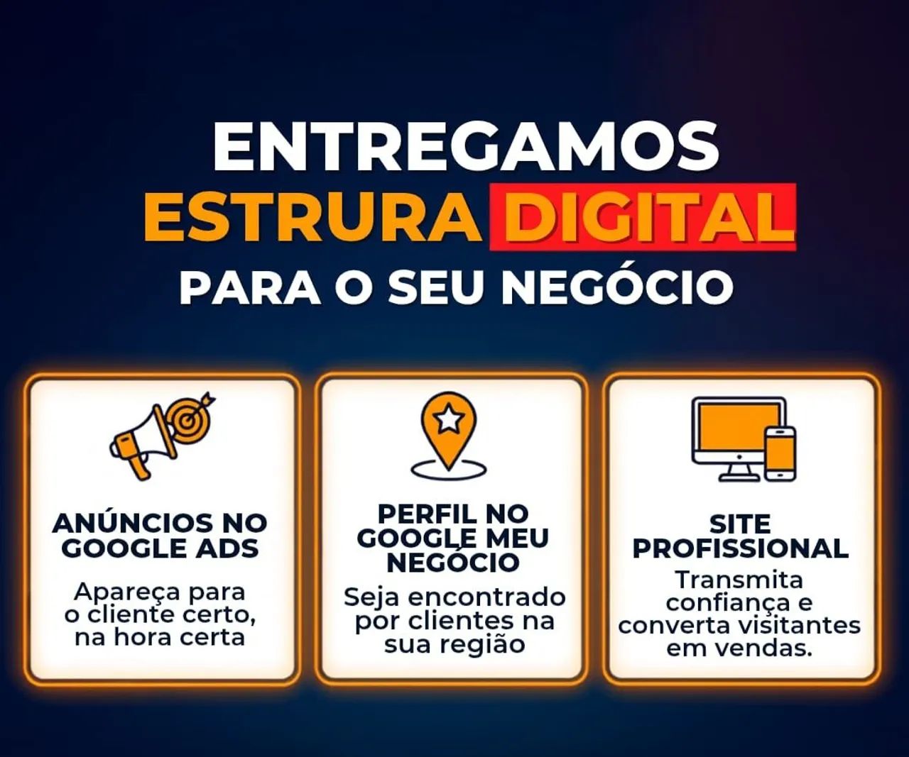 Ainda não tem um site? 