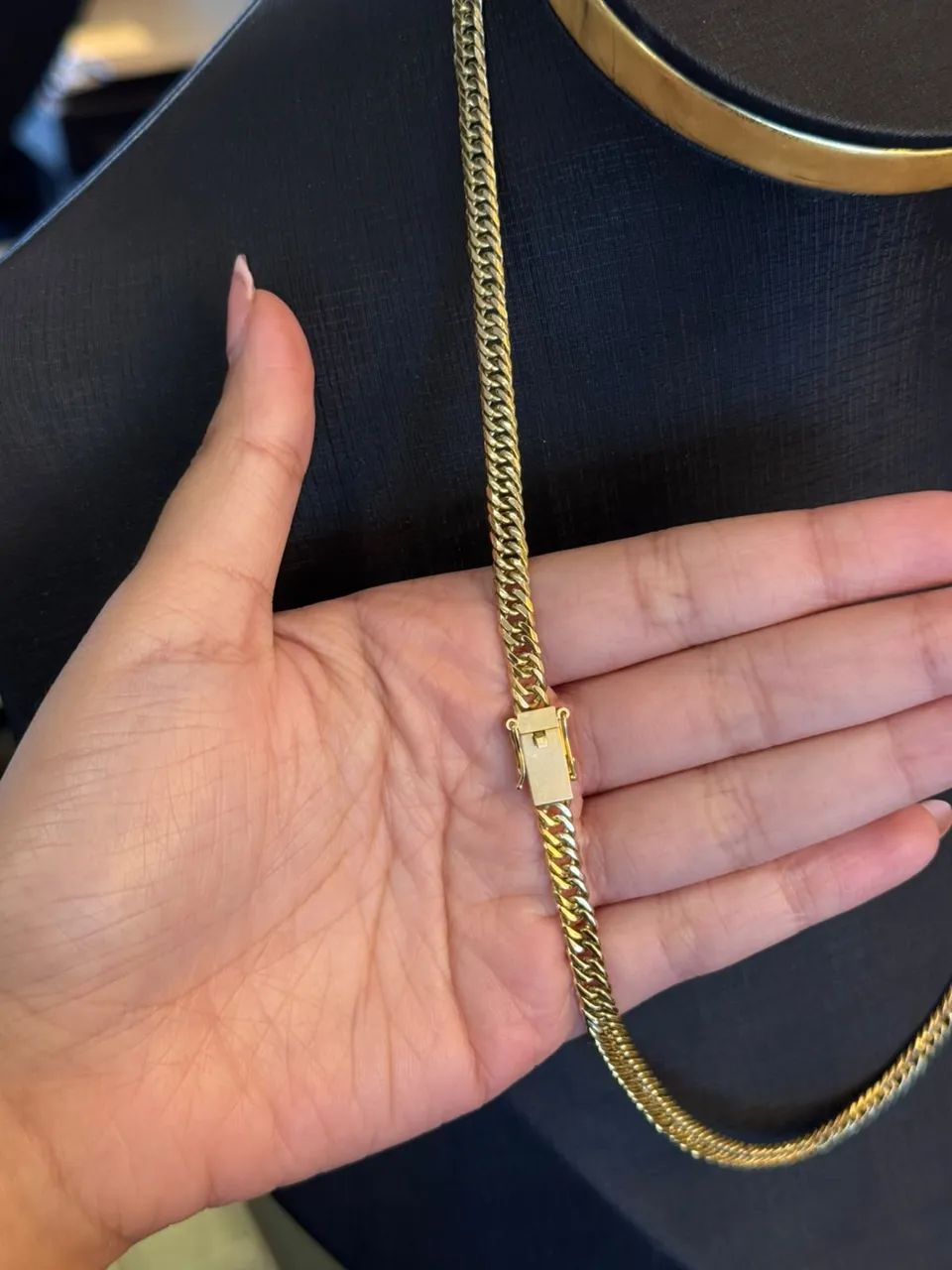 Corrente Grumet Duplo em Ouro 18k 750 - Foto 2