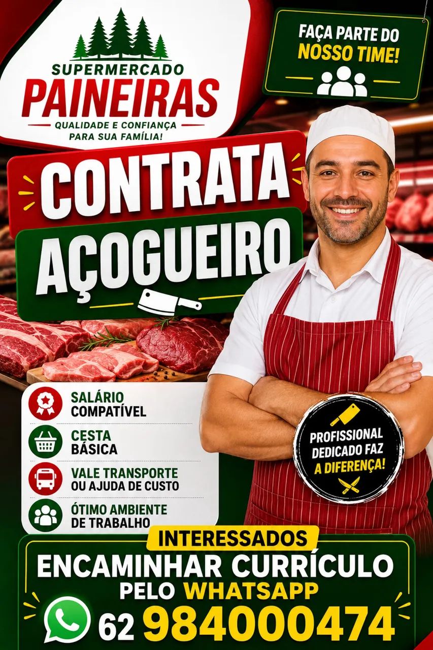 VAGA PARA AÇOUGUEIRO 