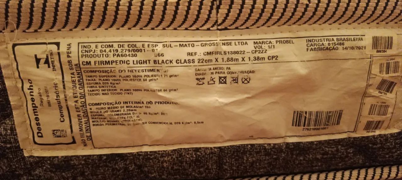 COLCHÃO DE CASAL USADO  - Foto 3