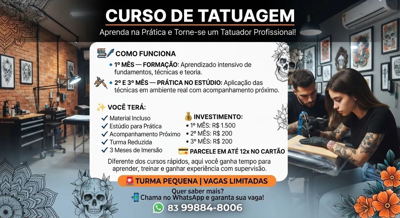 Curso de tatuagem