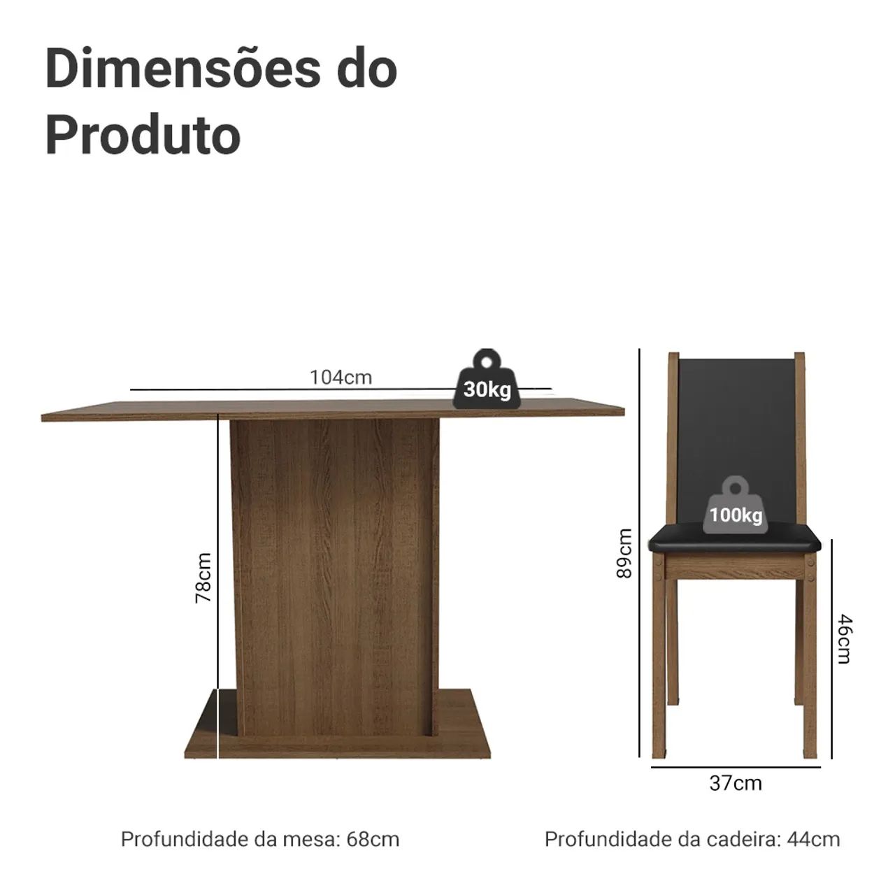 Vendo Mesa 4 cadeiras seminova - Foto 2