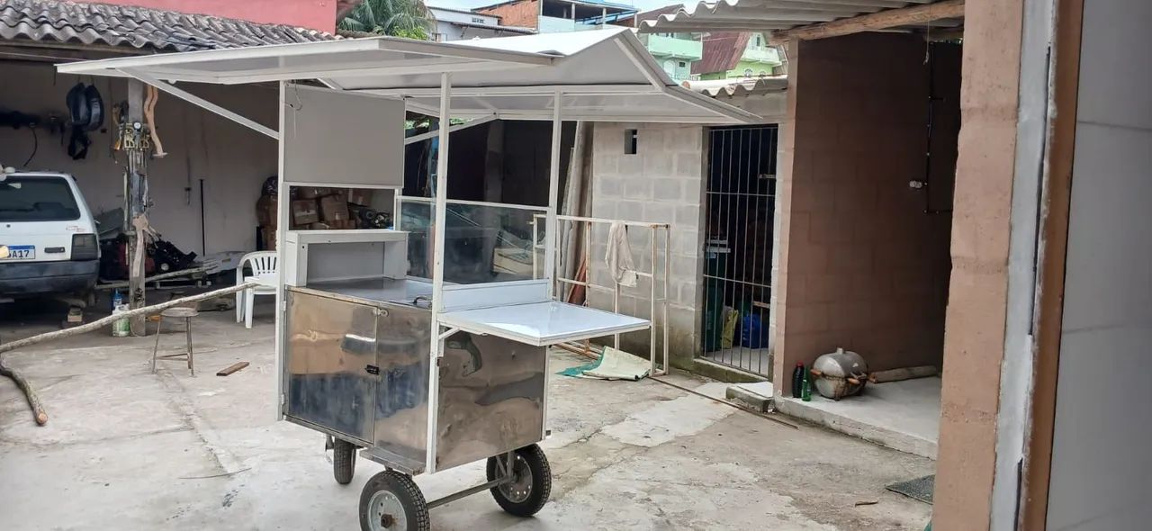 ? CHURRASQUEIRA + CARRINHO DE LANCHES EM INOX - Foto 4