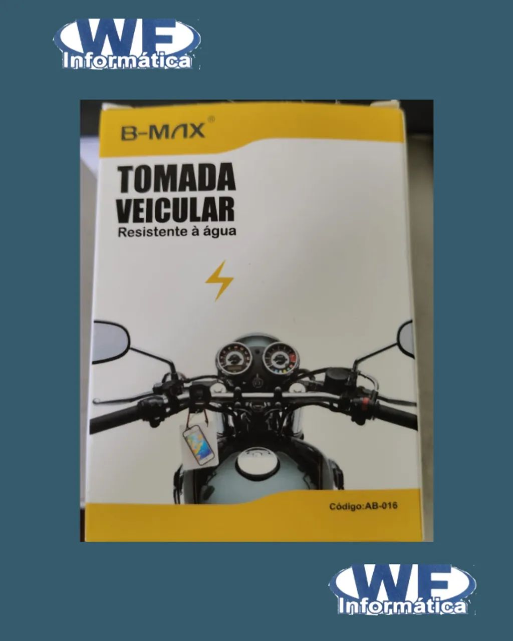 TOMADA VEICULAR PARA MOTO B-MAX