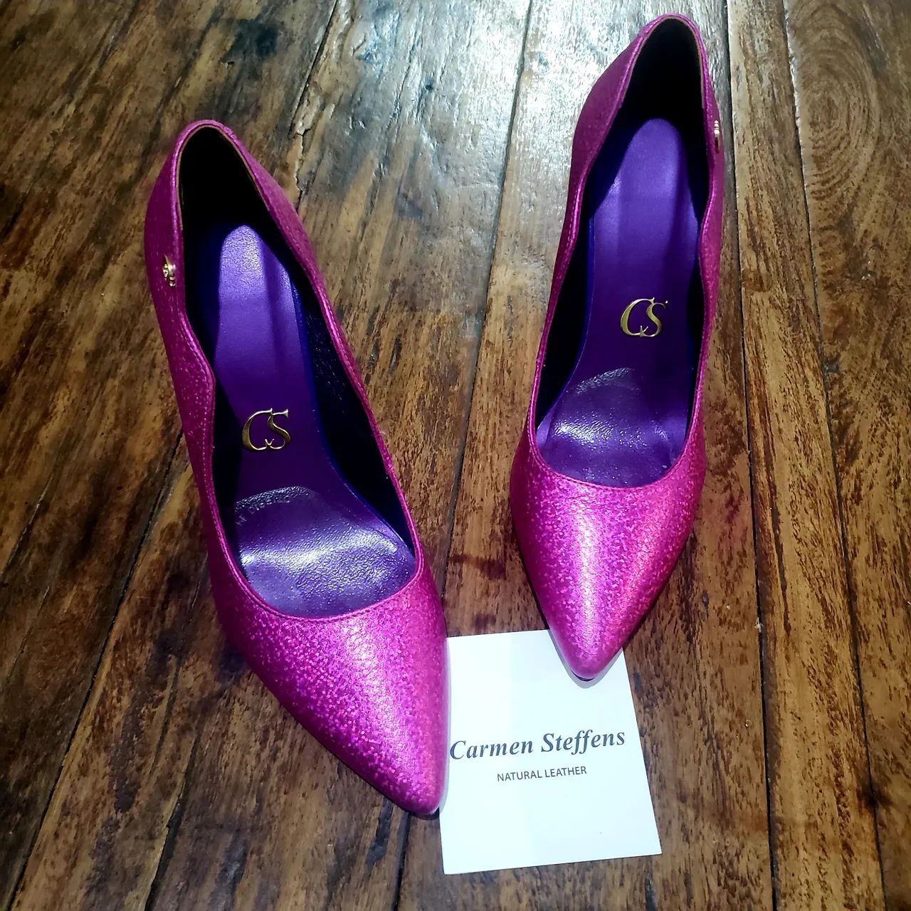 Sapato scarpin Carmen Steffens 37, couro  legítimo 