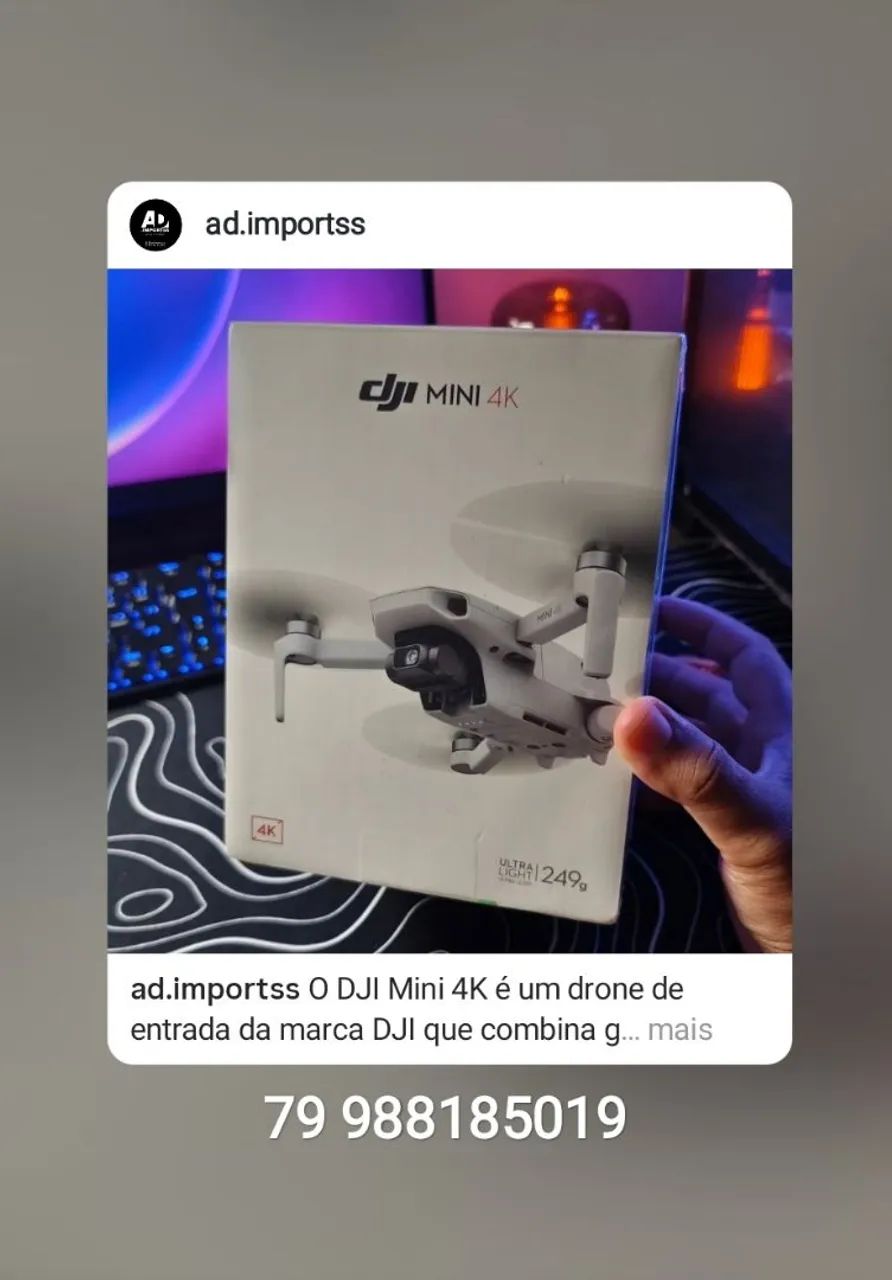 Drone Dji Mini 4k - novo lacrado.